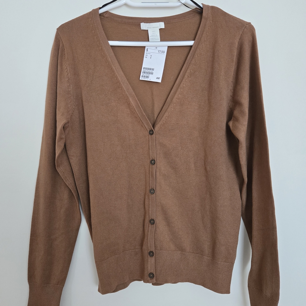 H&M Brown Cardigan Sweater